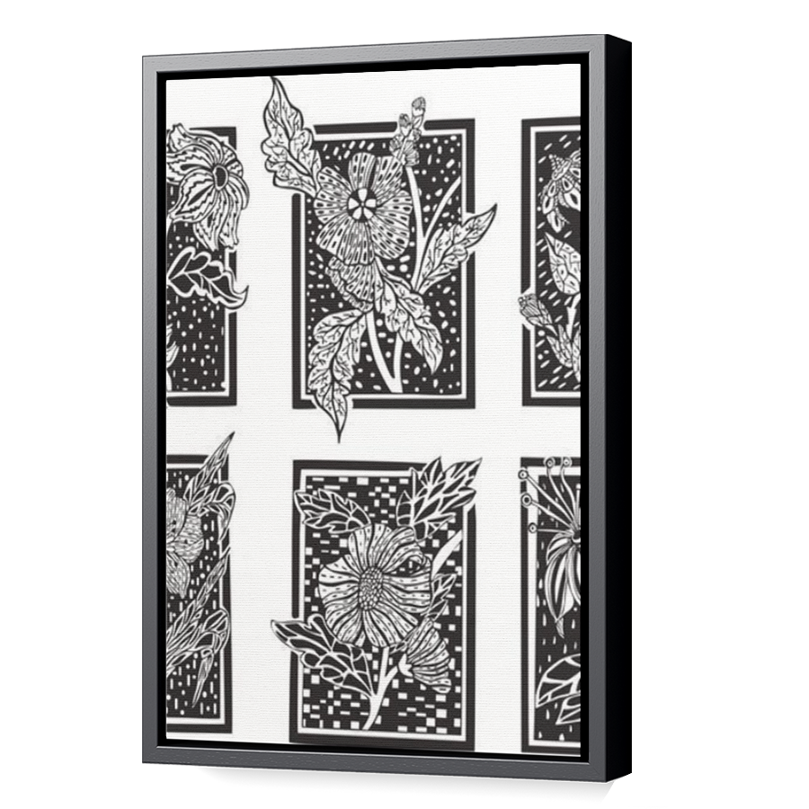 Thumbnail for Canvas - Black Floating Frame