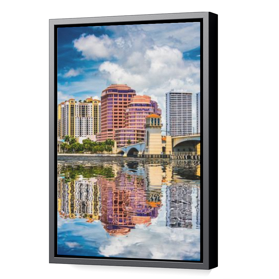 Thumbnail for Canvas - Black Floating Frame