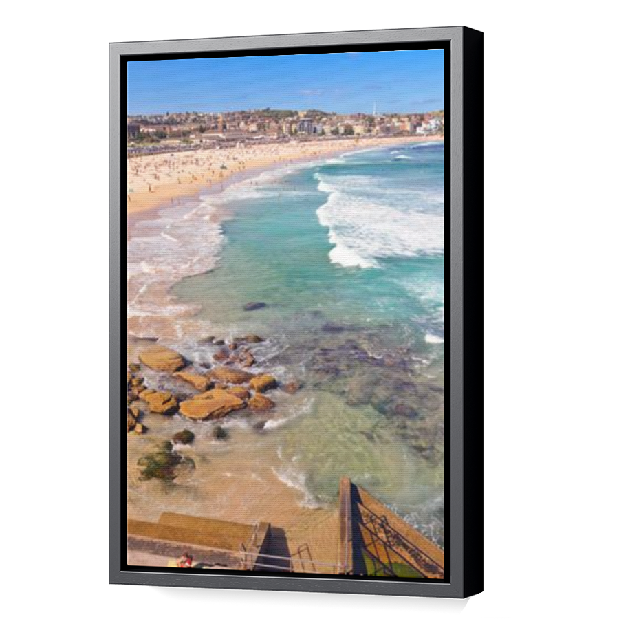 Thumbnail for Canvas - Black Floating Frame