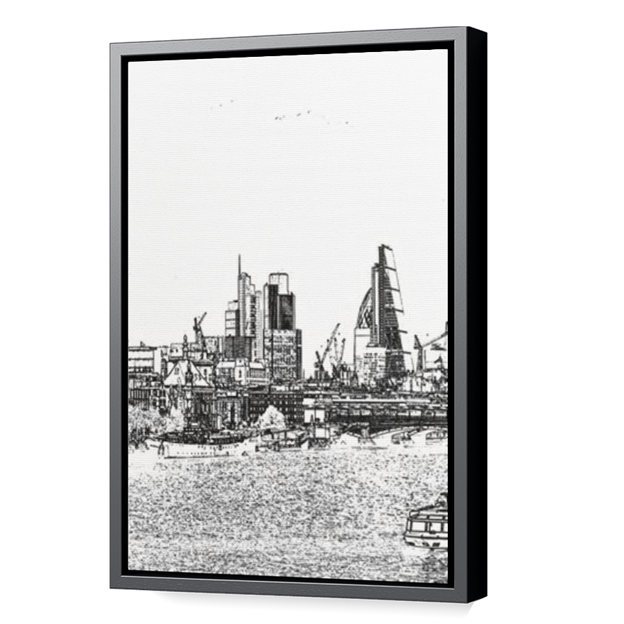 Thumbnail for Canvas - Black Floating Frame