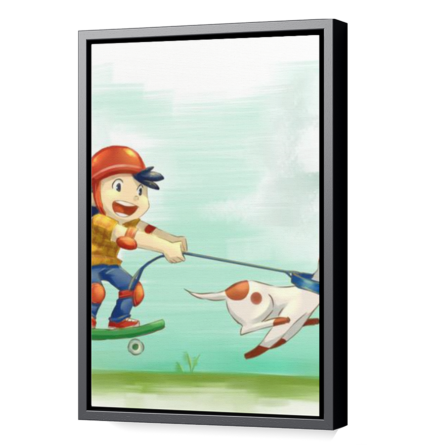 Thumbnail for Canvas - Black Floating Frame