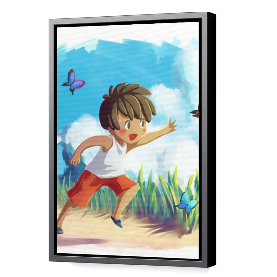 Thumbnail for Canvas - Black Floating Frame