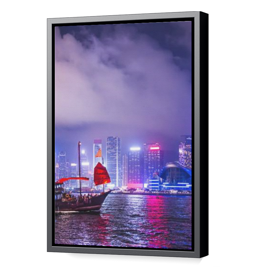 Thumbnail for Canvas - Black Floating Frame