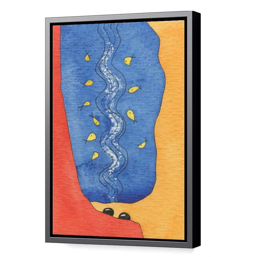 Thumbnail for Canvas - Black Floating Frame