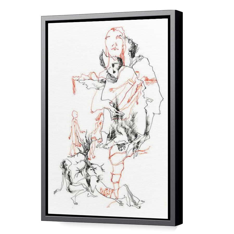 Thumbnail for Canvas - Black Floating Frame