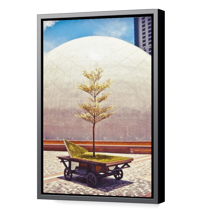 Thumbnail for Canvas - Black Floating Frame