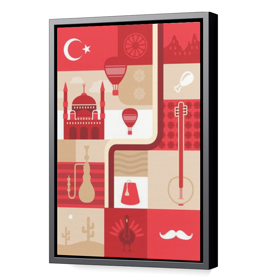 Thumbnail for Canvas - Black Floating Frame