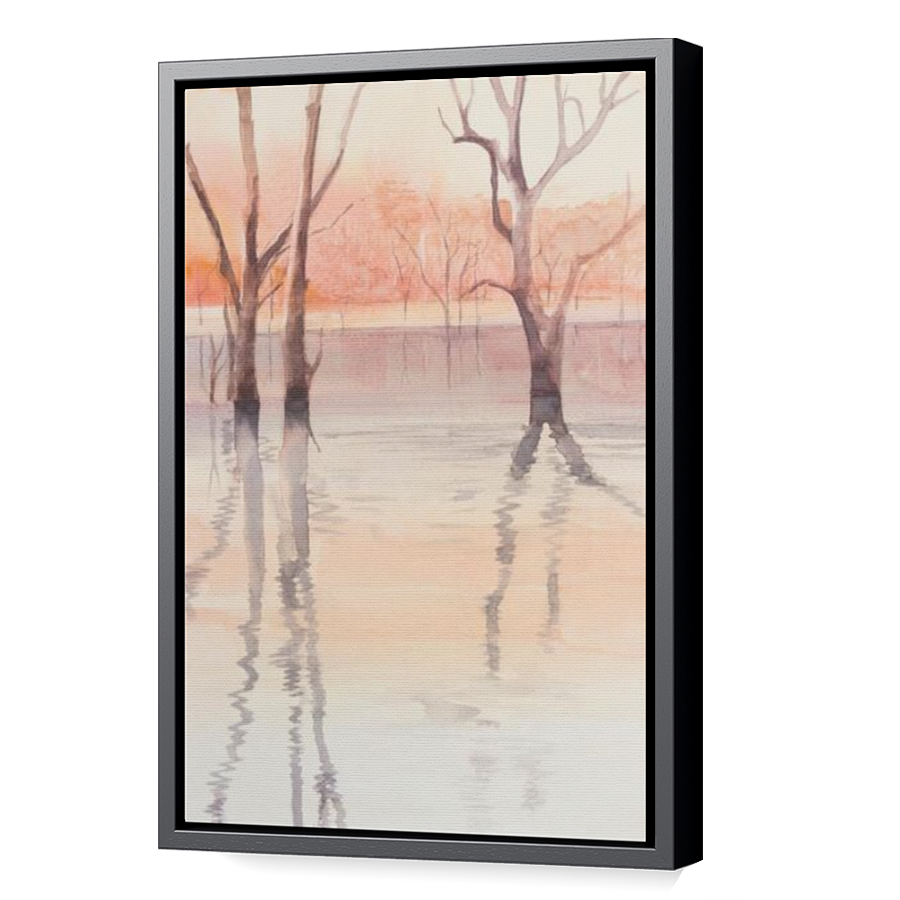 Thumbnail for Canvas - Black Floating Frame
