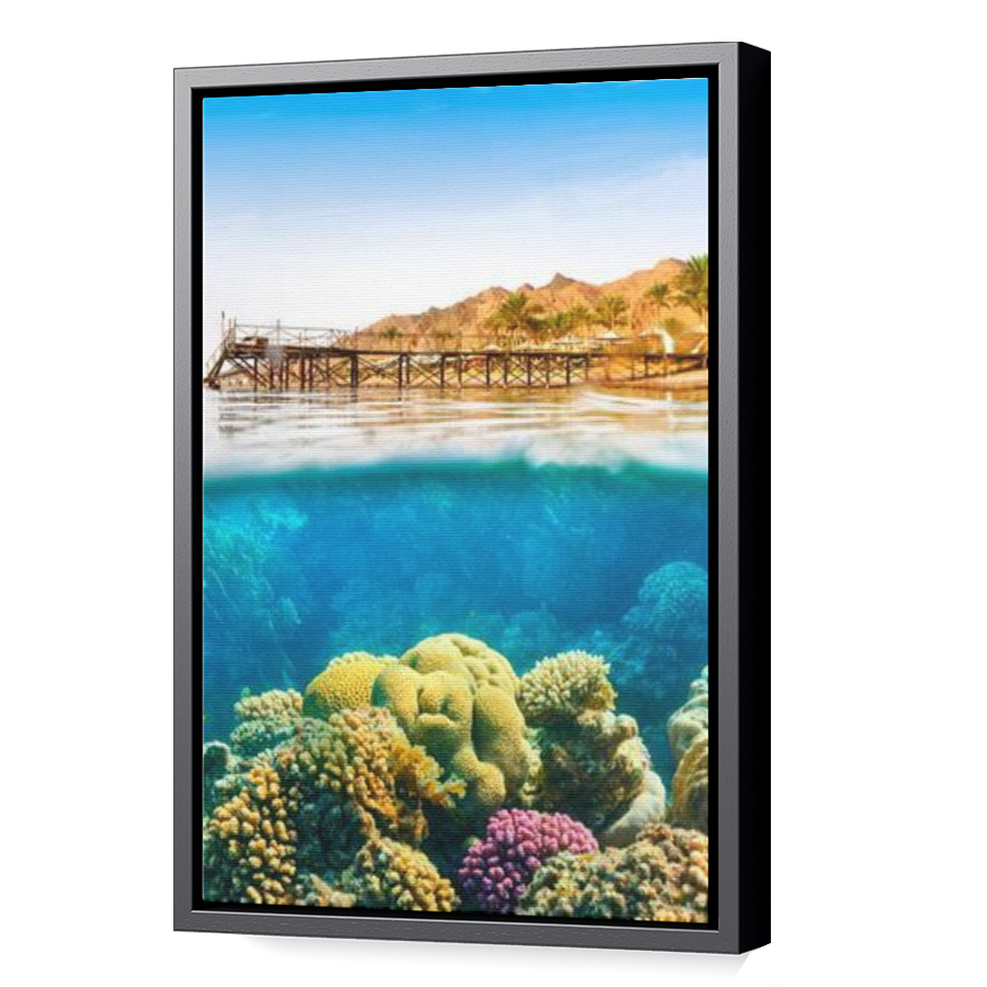 Thumbnail for Canvas - Black Floating Frame