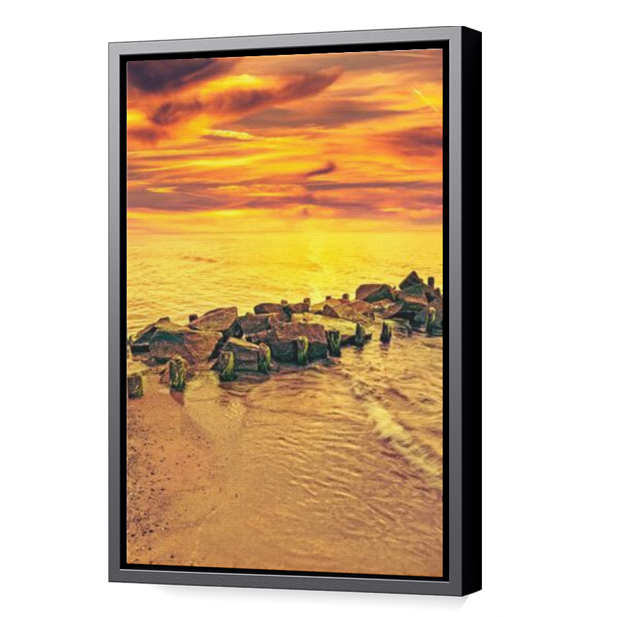 Thumbnail for Canvas - Black Floating Frame