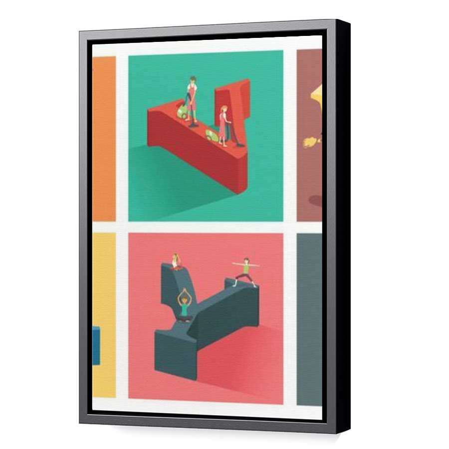 Thumbnail for Canvas - Black Floating Frame