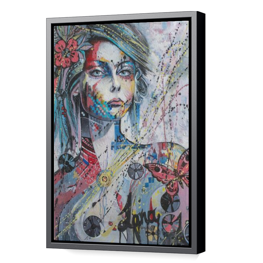 Thumbnail for Canvas - Black Floating Frame
