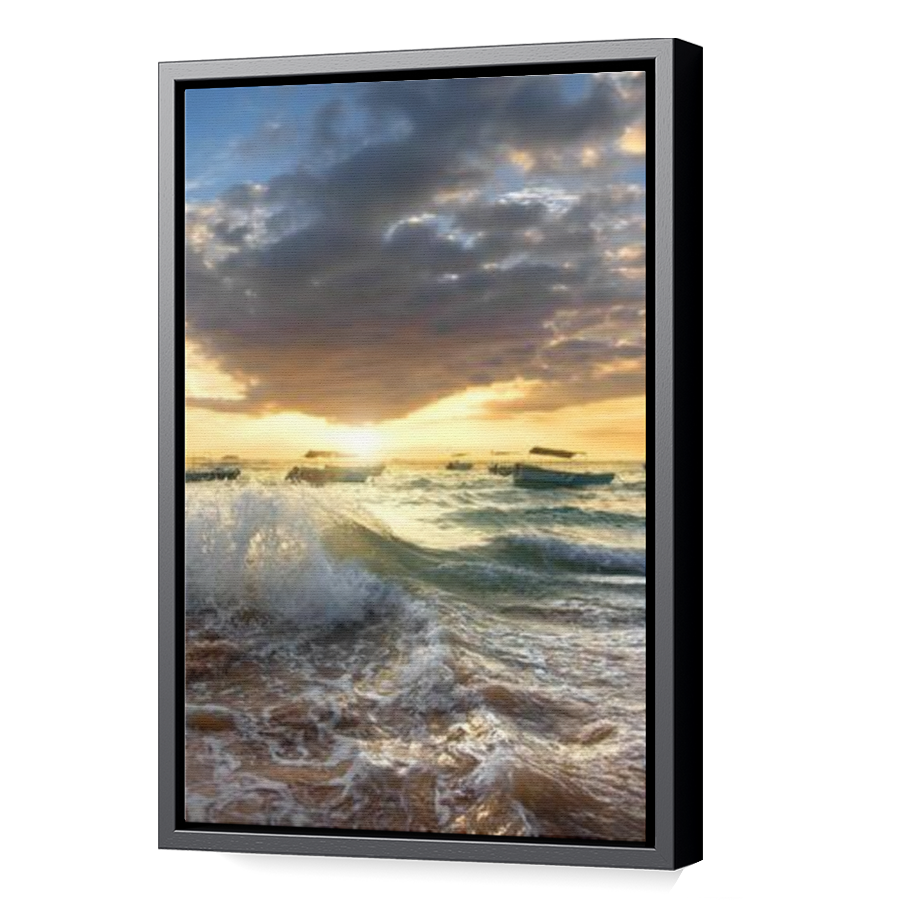 Thumbnail for Canvas - Black Floating Frame