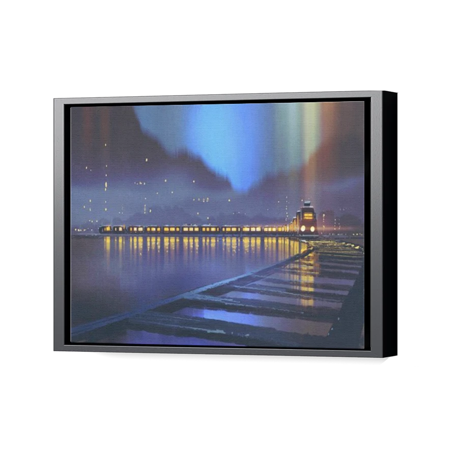 Thumbnail for Canvas - Black Floating Frame