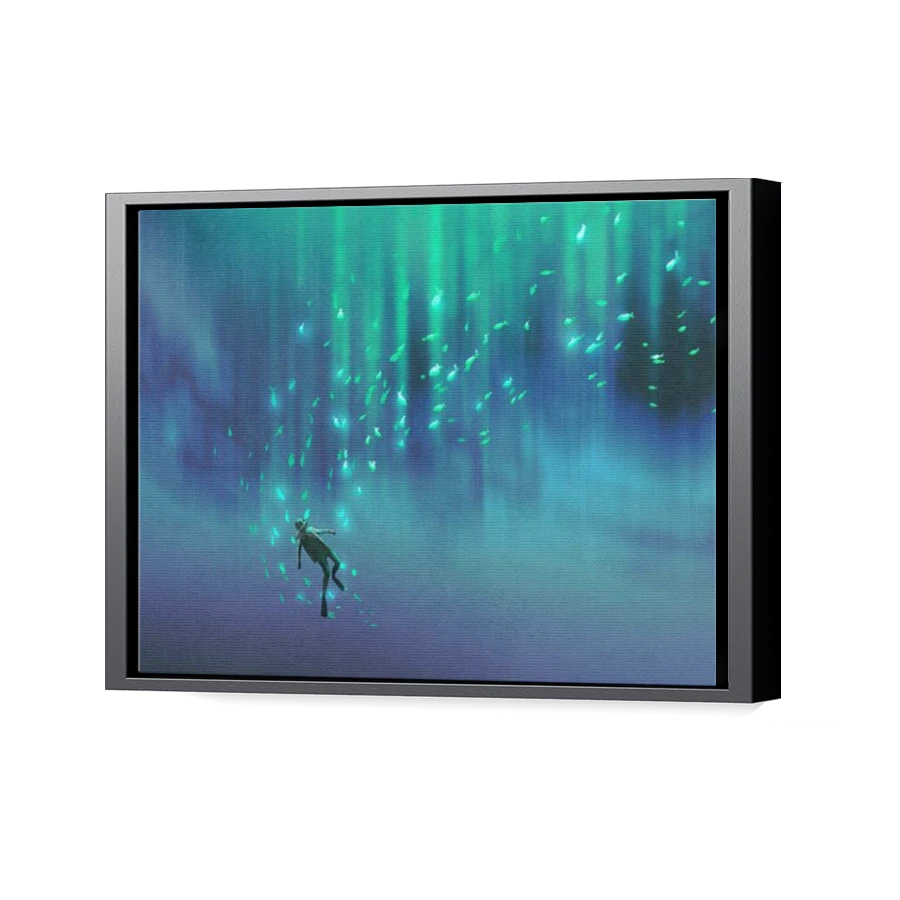 Thumbnail for Canvas - Black Floating Frame