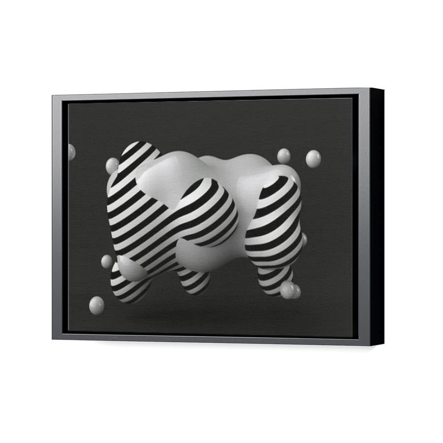 Thumbnail for Canvas - Black Floating Frame