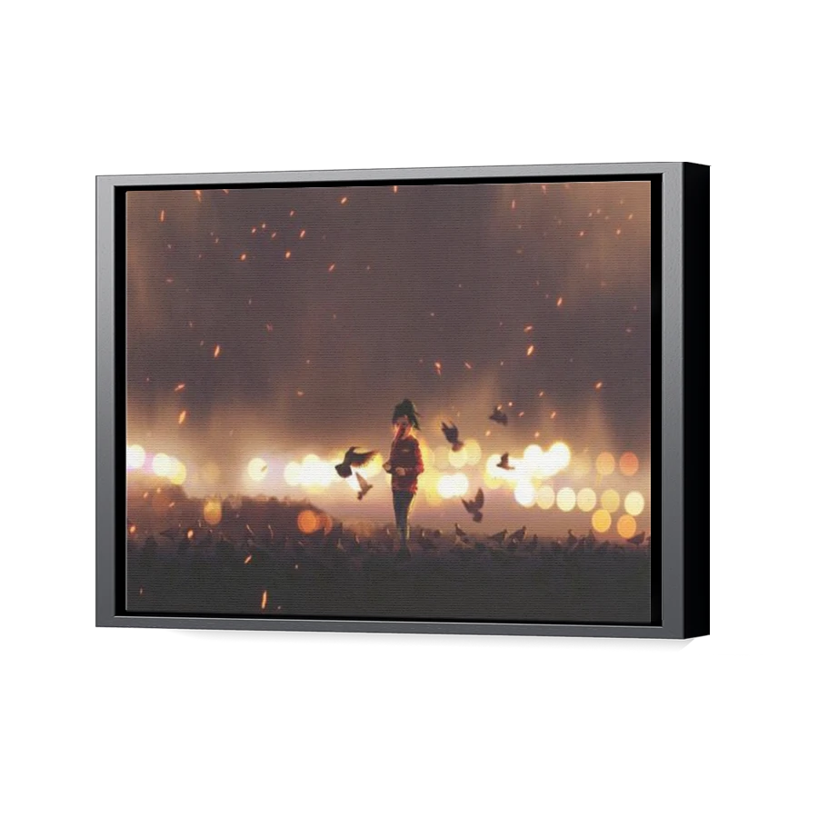 Thumbnail for Canvas - Black Floating Frame