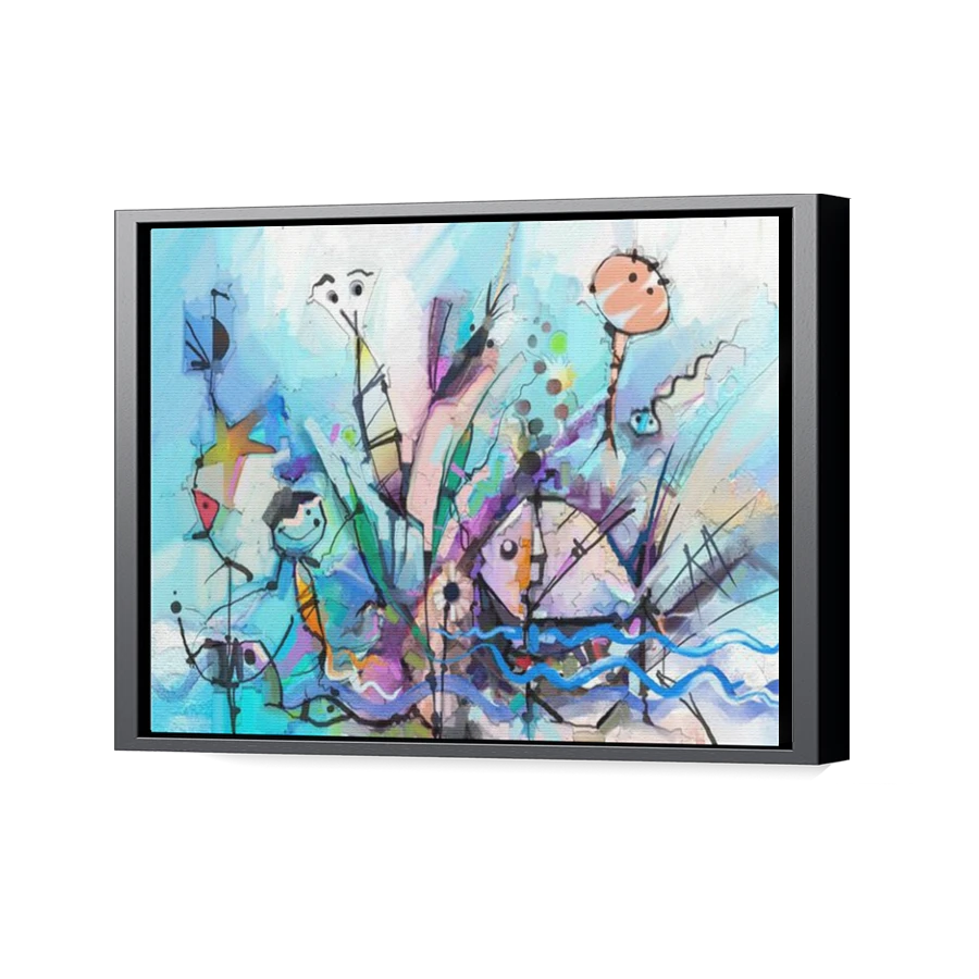 Thumbnail for Canvas - Black Floating Frame
