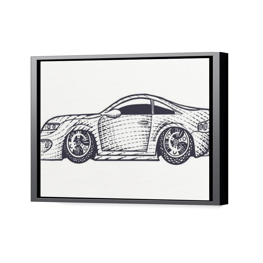 Thumbnail for Canvas - Black Floating Frame