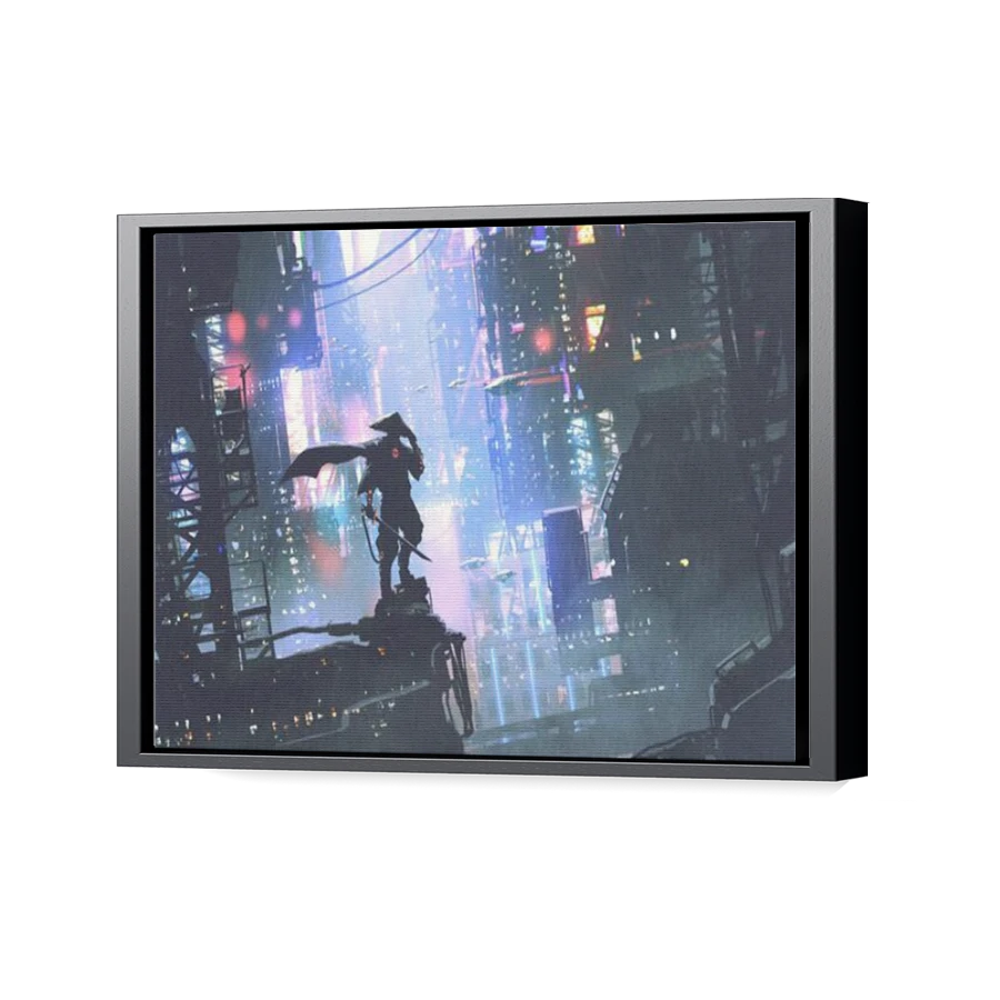 Thumbnail for Canvas - Black Floating Frame