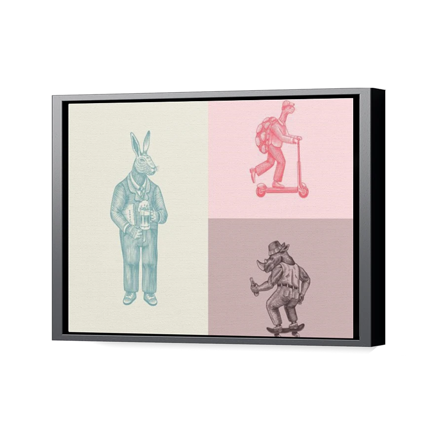 Thumbnail for Canvas - Black Floating Frame