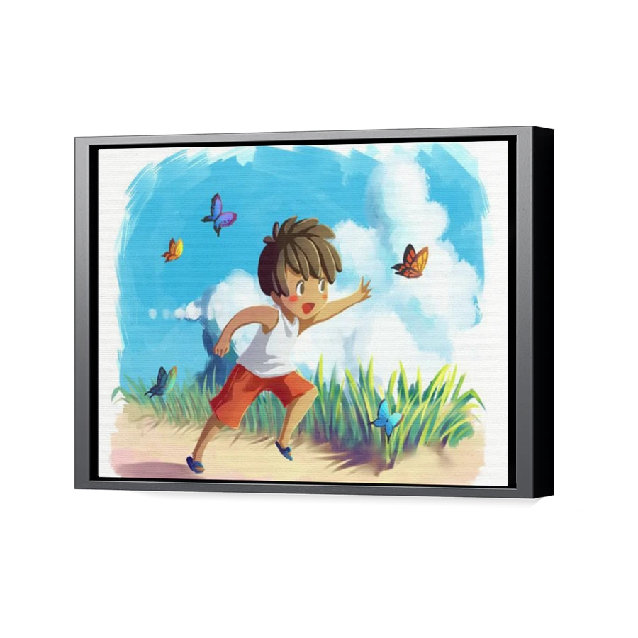 Thumbnail for Canvas - Black Floating Frame