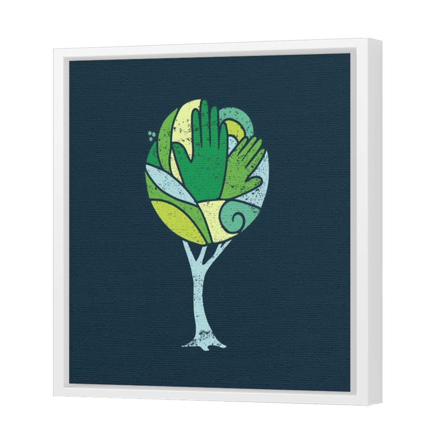 Thumbnail for Canvas - White Floating Frame