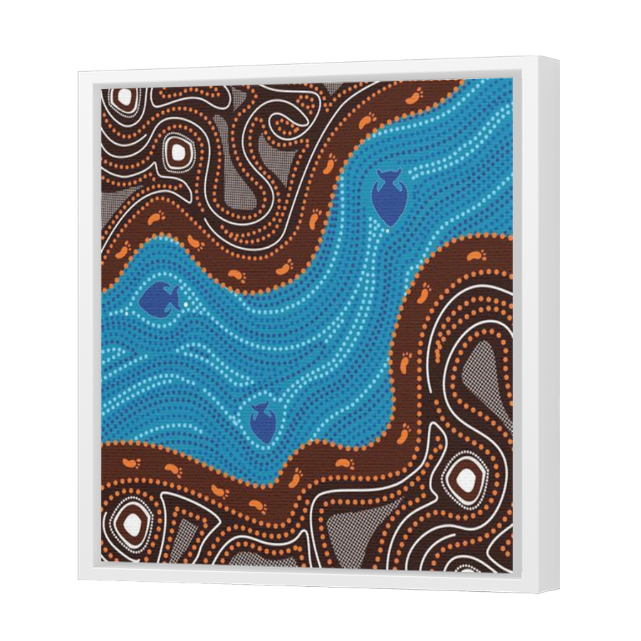 Thumbnail for Canvas - White Floating Frame