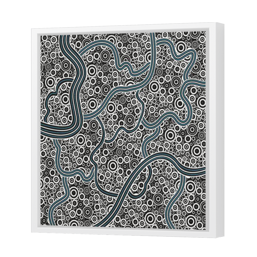 Thumbnail for Canvas - White Floating Frame
