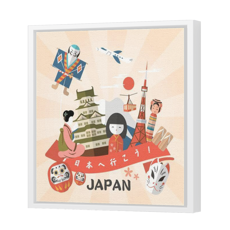 Thumbnail for Canvas - White Floating Frame