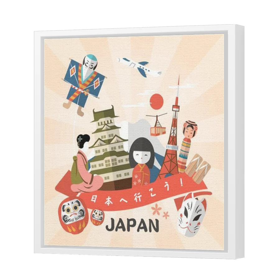 Thumbnail for Canvas - White Floating Frame