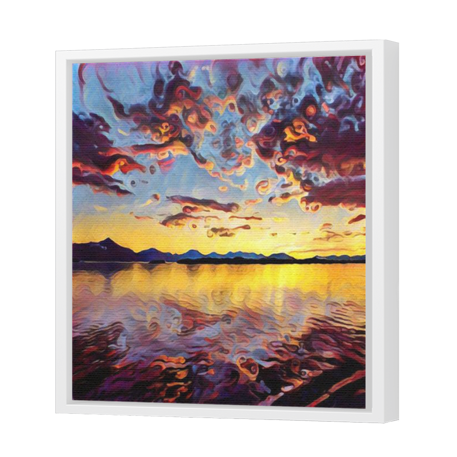 Thumbnail for Canvas - White Floating Frame