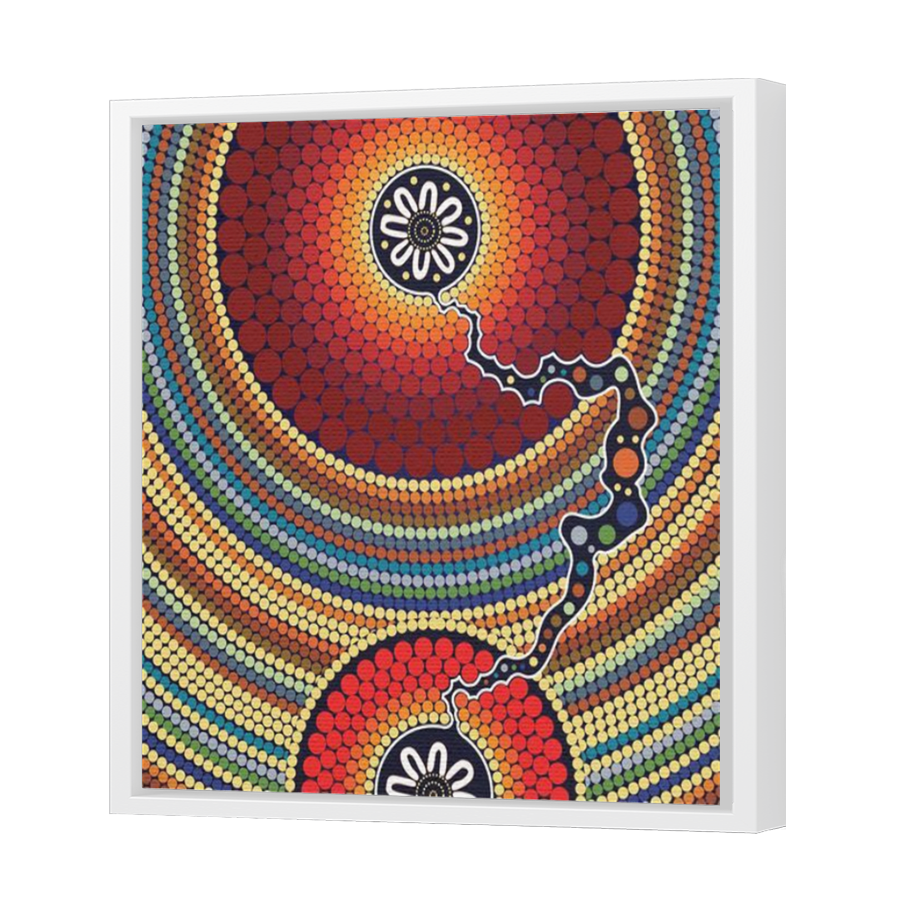 Thumbnail for Canvas - White Floating Frame