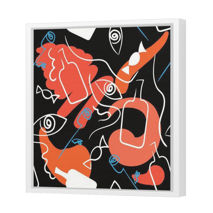 Thumbnail for Canvas - White Floating Frame