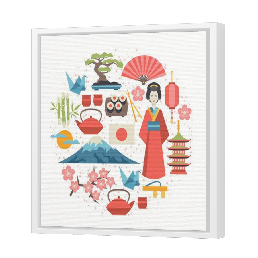 Thumbnail for Canvas - White Floating Frame