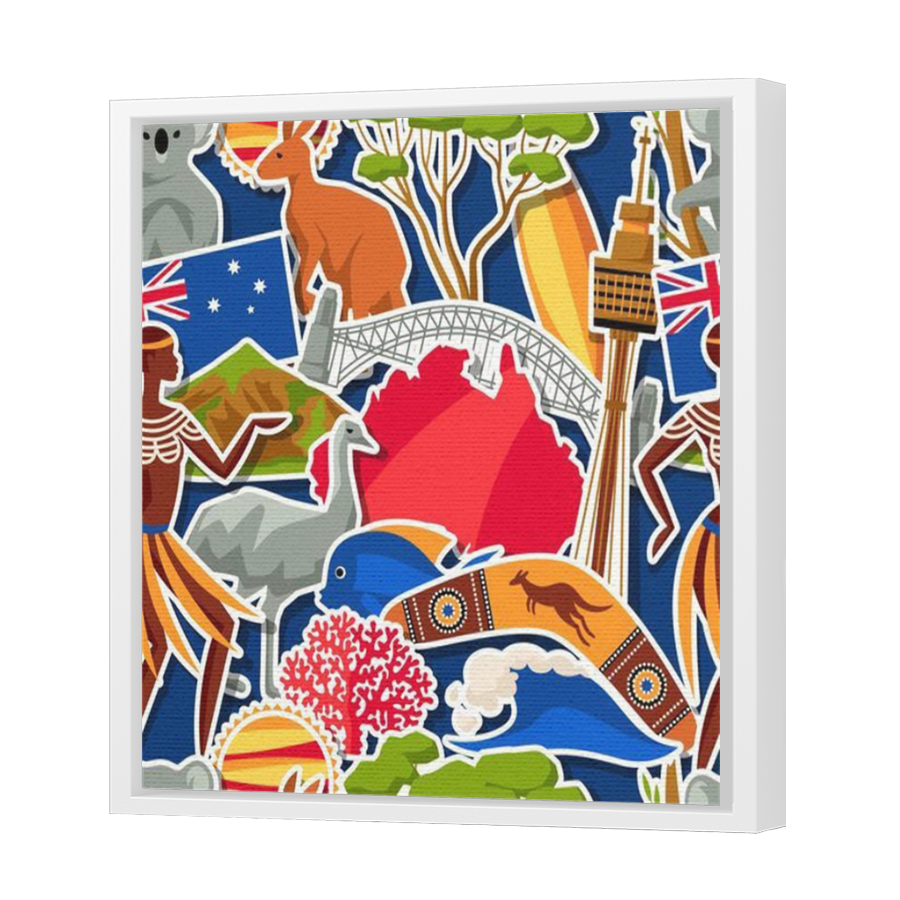 Thumbnail for Canvas - White Floating Frame