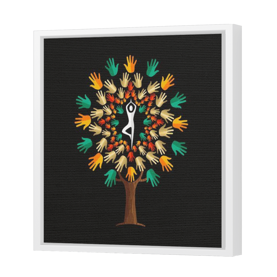 Thumbnail for Canvas - White Floating Frame