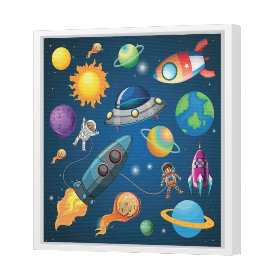 Thumbnail for Canvas - White Floating Frame