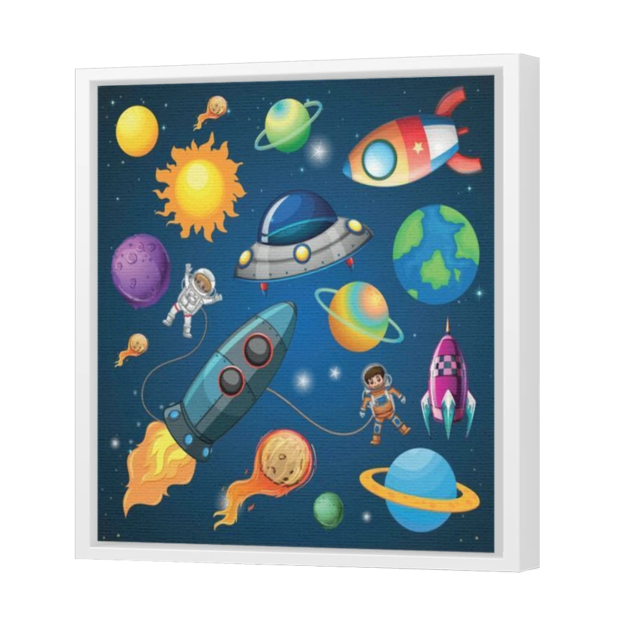 Thumbnail for Canvas - White Floating Frame