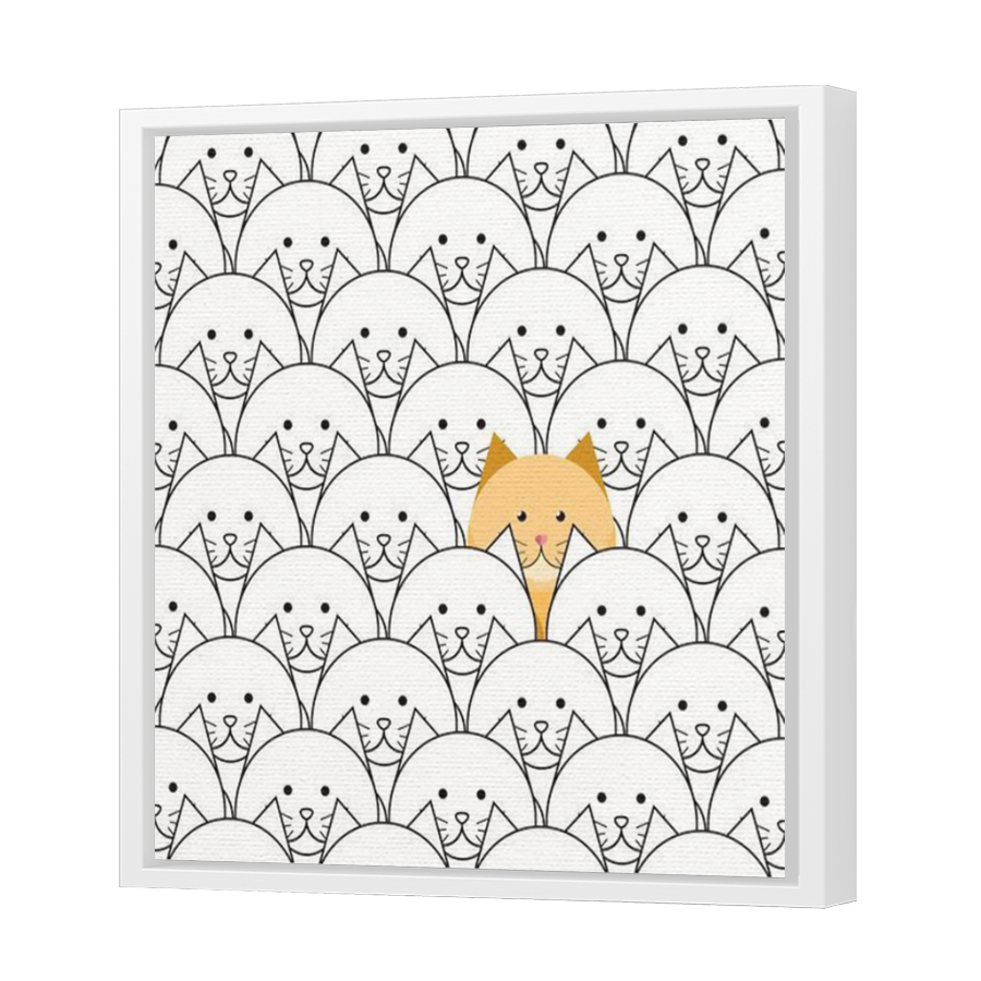 Thumbnail for Canvas - White Floating Frame