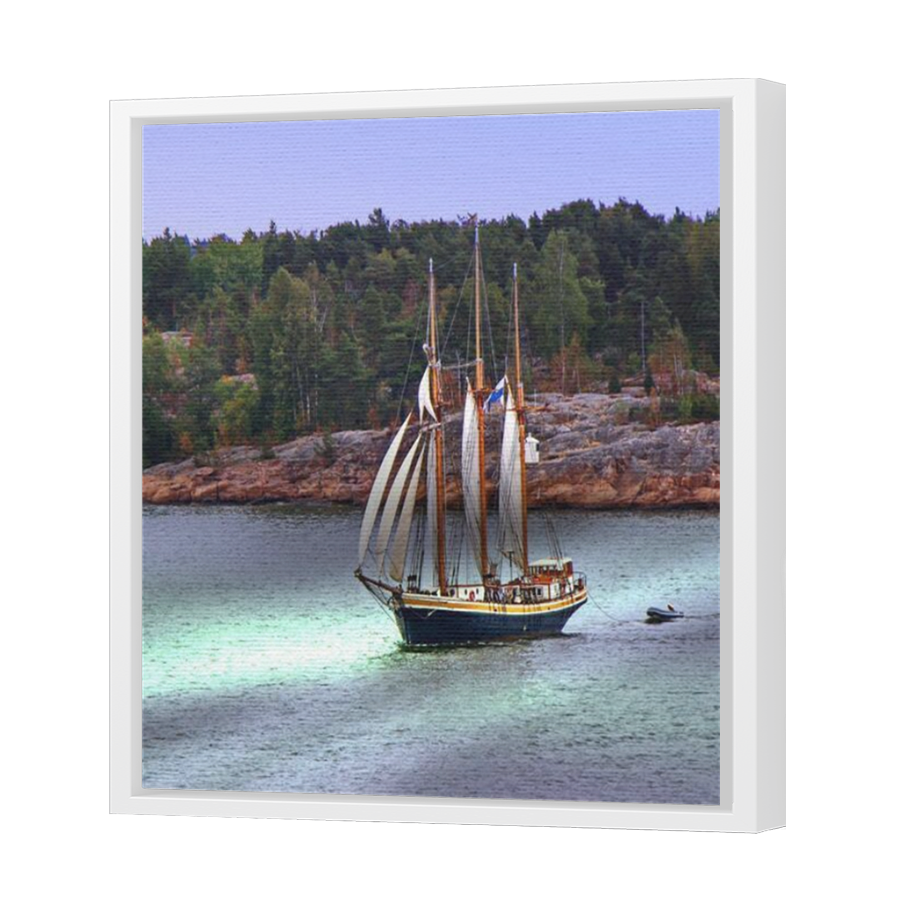 Thumbnail for Canvas - White Floating Frame
