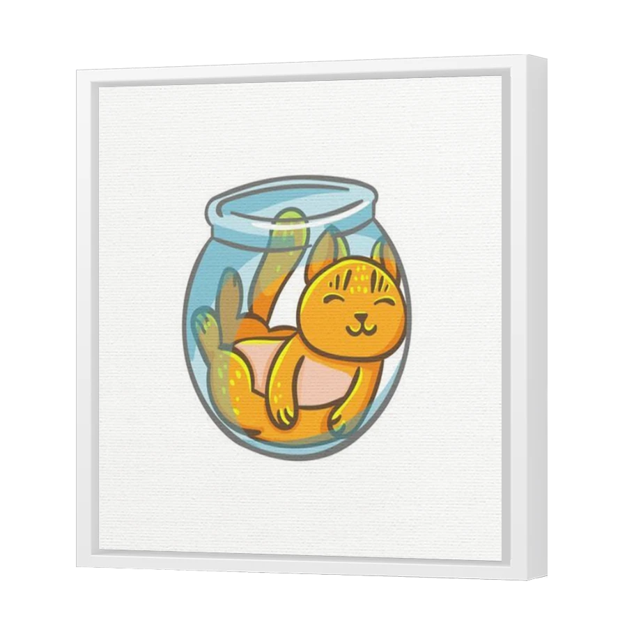 Thumbnail for Canvas - White Floating Frame