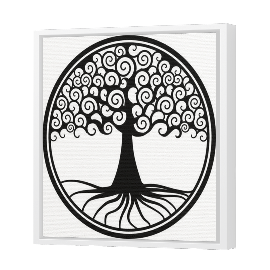 Thumbnail for Canvas - White Floating Frame
