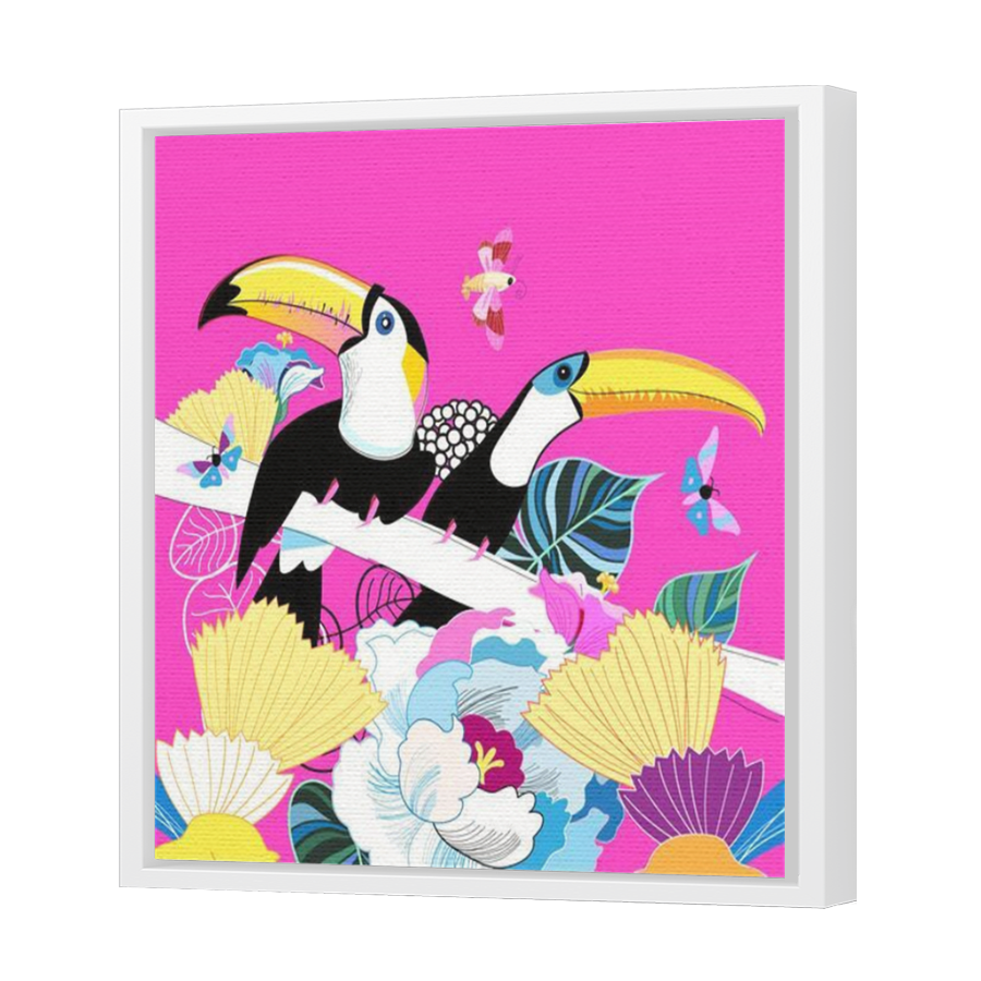 Thumbnail for Canvas - White Floating Frame