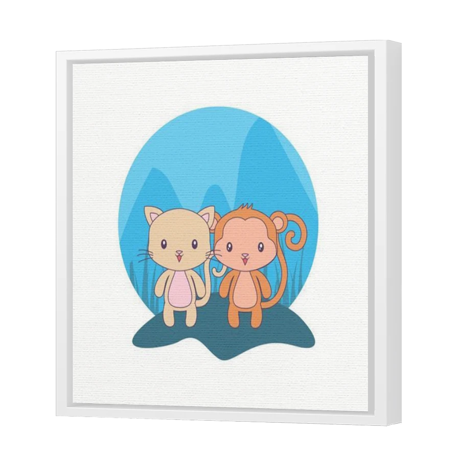 Thumbnail for Canvas - White Floating Frame