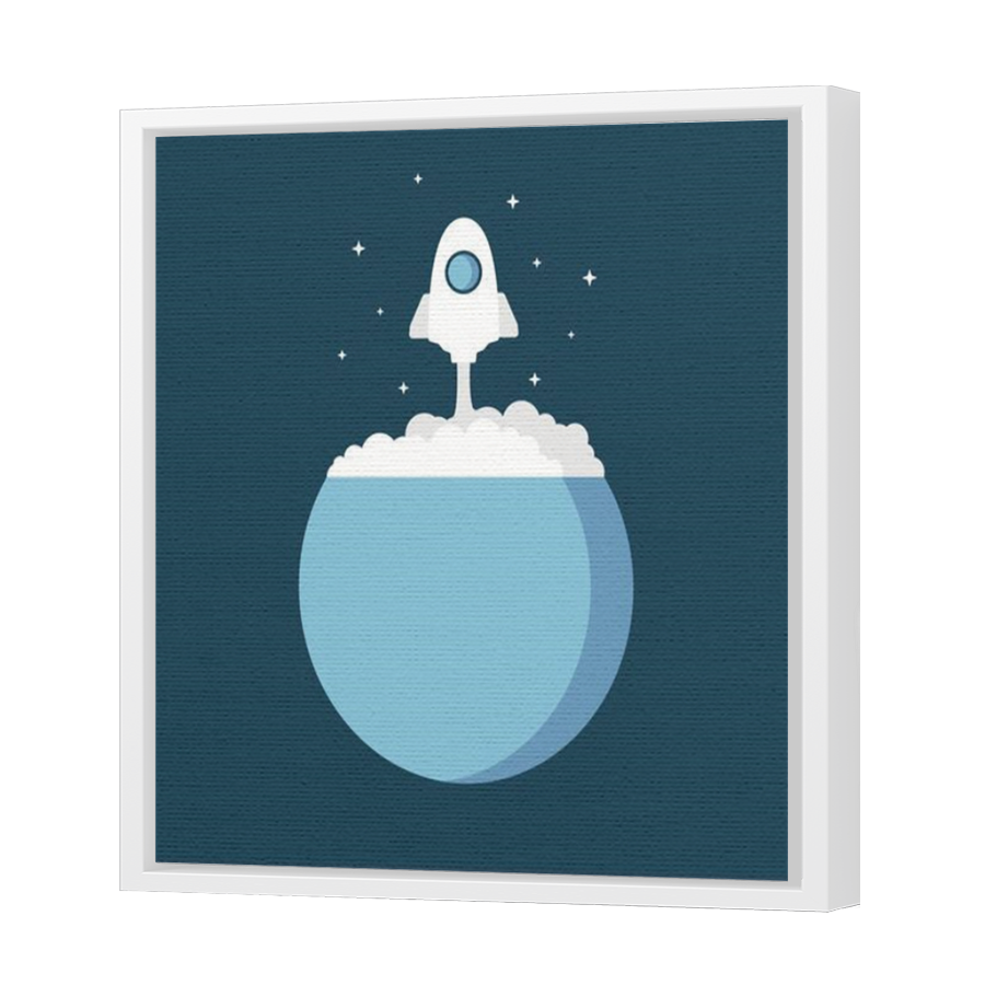 Thumbnail for Canvas - White Floating Frame