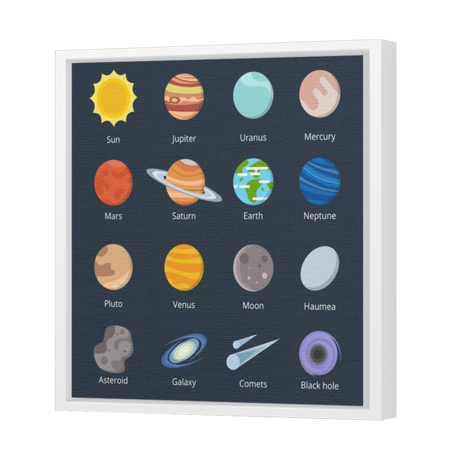 Thumbnail for Canvas - White Floating Frame
