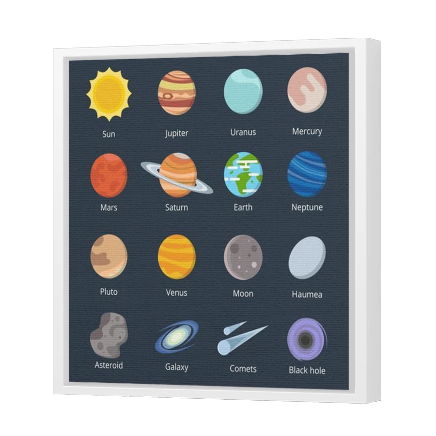 Thumbnail for Canvas - White Floating Frame