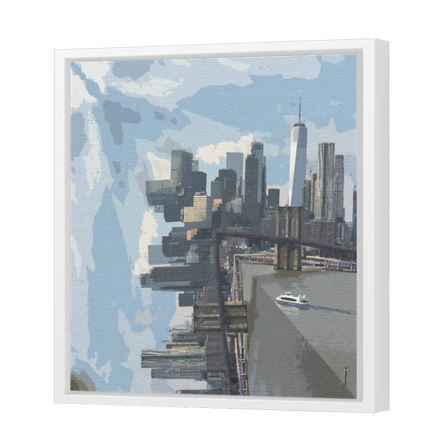 Thumbnail for Canvas - White Floating Frame
