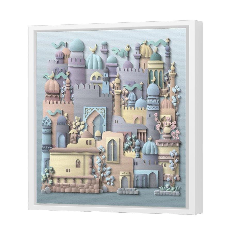 Thumbnail for Canvas - White Floating Frame